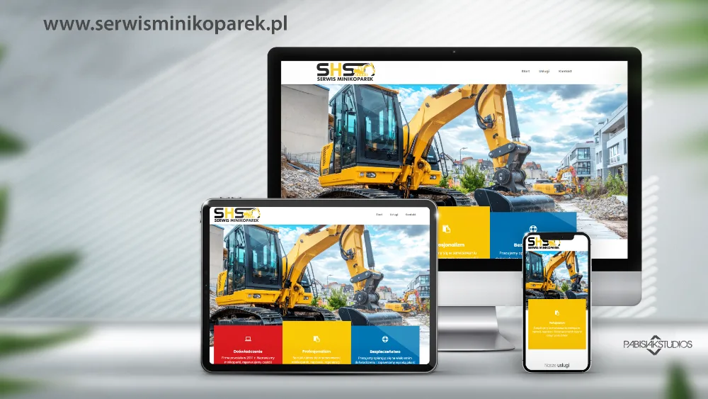Serwis Minikoparek - realizacja Pabisiak Studios