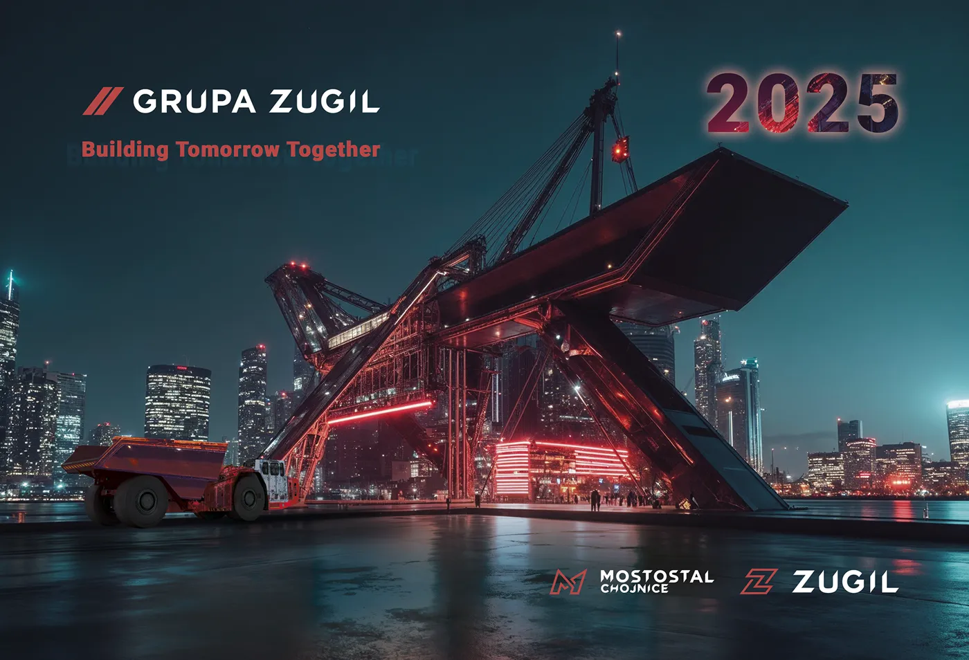 Key visual AI - kalendarz Grupa Zugil i Mostostal Chojnice